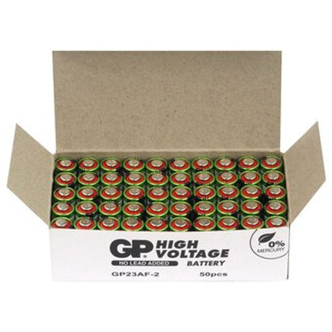 50x GP 23A 12V Alkaline Batteries for Remote Controls & Doorbells