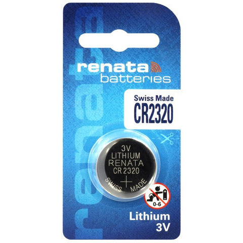 1x Renata CR2320 3V Lithium Coin Cell Battery for Watch Calculator Key Fob