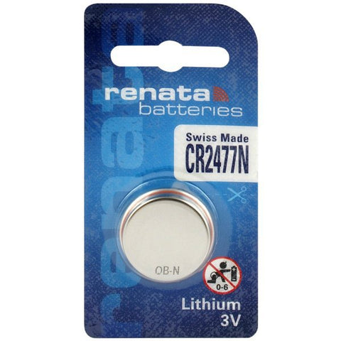 1x Renata CR2477N 3V Lithium Coin Cell Battery CR2477 for Watch Fob