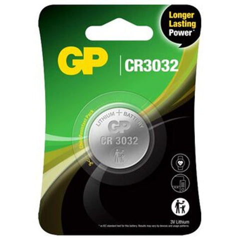 1x GP CR3032 3V Lithium Coin Cell Button Battery for Watch Calculator