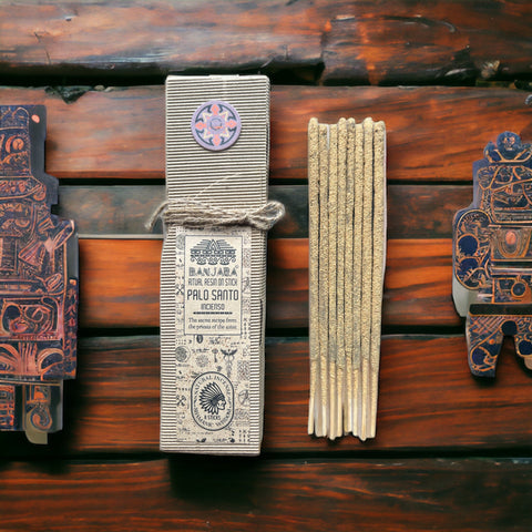 Banjara Palo Santo Resin Incense Sticks Sweet Citrus Meditation 8 Pack