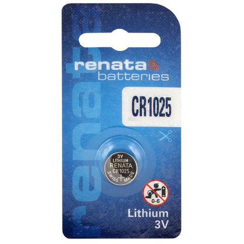 1x Renata CR1025 3V Lithium Coin Cell Battery for Watch Key Fob