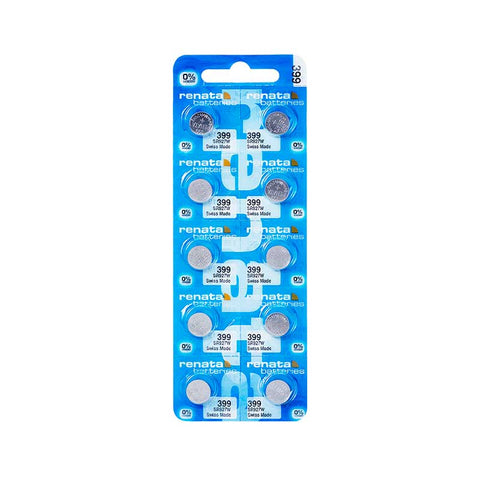 10x Renata 399 SR927W 1.55V Silver Oxide Watch Batteries Switzerland