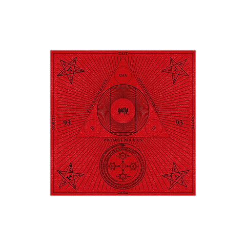 Goetia Red Velvet Tarot Cloth 60x60 cm Lo Scarabeo Original