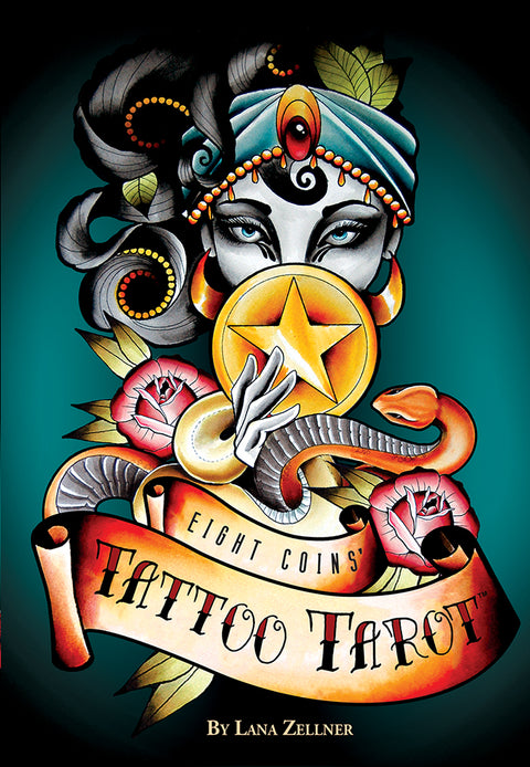 Eight Coins Tattoo Tarot Deck by Lana Zellner 82 Cards US Games Systems