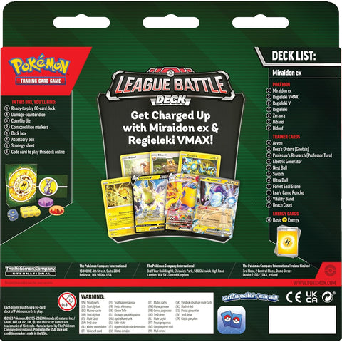 Pokemon TCG Miraidon ex League Battle Deck Regieleki VMAX 60-Card