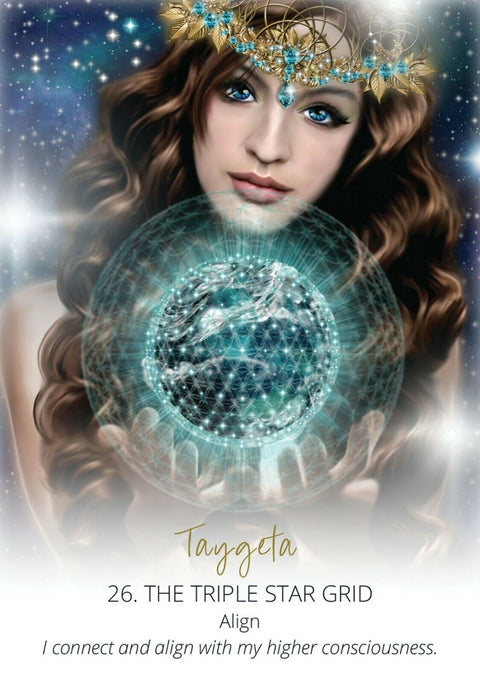 Star Temple Oracle Cards Deck by Suzy Cherub, 44 Card Set, Blue Angel