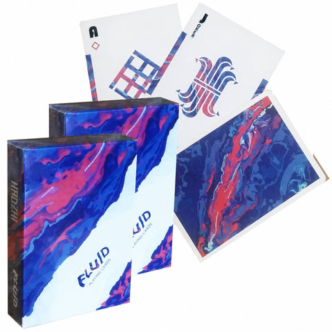 2x FLUID by Hadzhi Copag Playing Cards Deck Cartamundi B9 Limited Edition