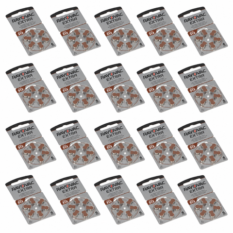 120x Rayovac 312 Hearing Aid Batteries Bulk Order PR41 DA312