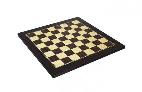 Italfama Walnut Wooden Chess Board 40x40cm, 4cm Squares, Made in Italy