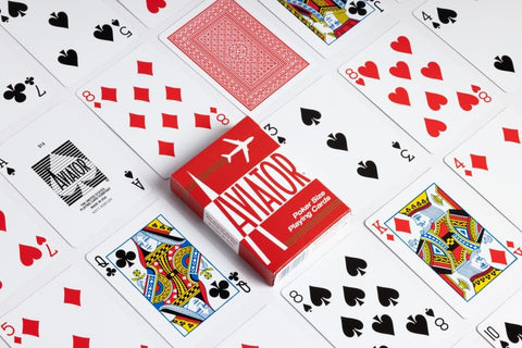 Aviator Standard Index Red Playing Cards Poker Deck Magic Tricks USPCC