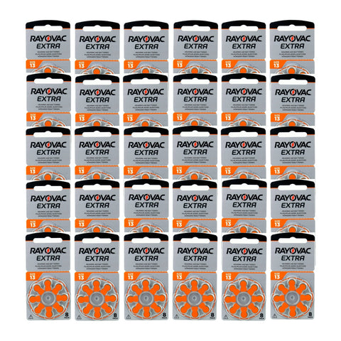 240x Rayovac Extra Size 13 PR48 Hearing Aid Batteries 1.45V Zinc Air