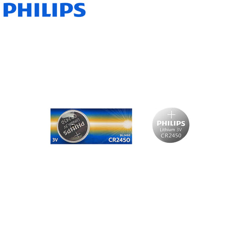 2x Philips CR2450 3V Lithium Coin Cell Battery DL2450 for Watches Remotes