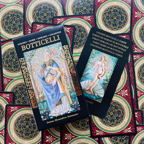 Golden Botticelli Tarot Deck Cards Esoteric Fortune Telling Lo Scarabeo NEW