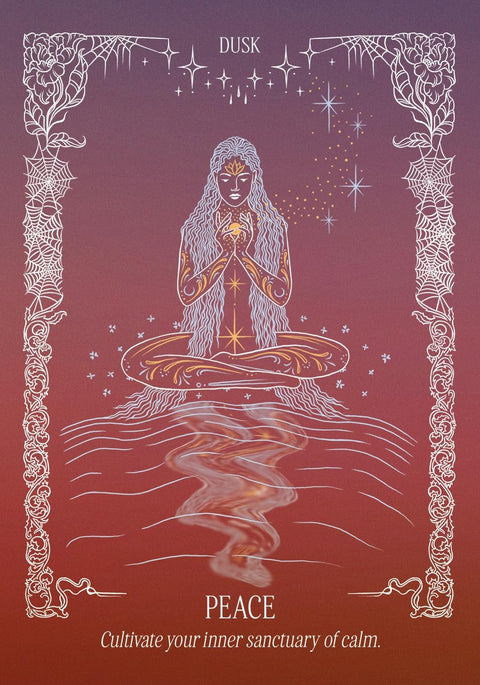 The Light in the Dark Oracle Cards Deck by Lucia Dami, 44 Cards + Guidebook