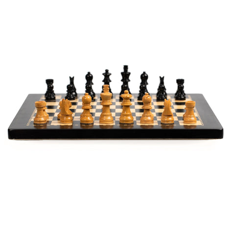 Italfama Magnetic Wooden Chess Set 25x25cm Ebony Board Zip Case