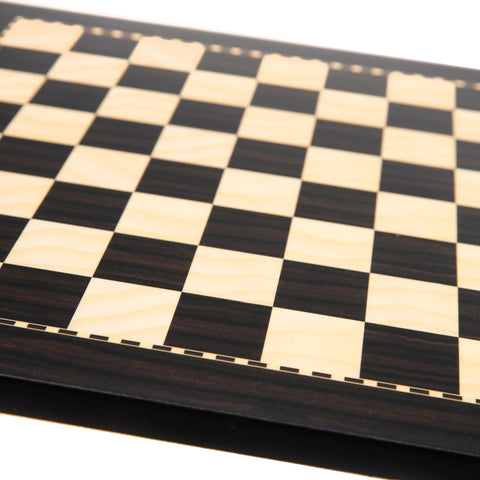Italfama Magnetic Wooden Chess Set 25x25cm Ebony Board Zip Case