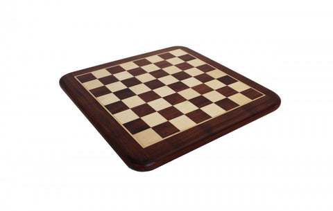 Italfama Mahogany Chess Board 38cm Handmade 4cm Squares Made in Italy