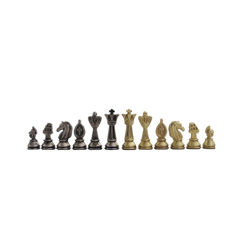Italfama Roman Metal Chess Pieces Gold Silver Plated 5cm King Italy