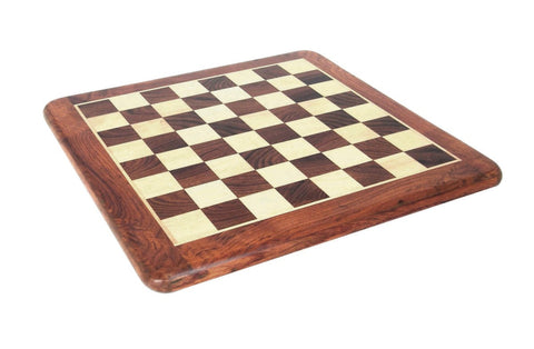 Italfama Acacia Wood Chess Board 46cm, 4.5cm Squares, Italy