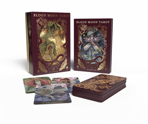 Blood Moon Tarot Deck 78 Cards Linen Finish w/ Guidebook US Games