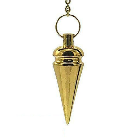 Lo Scarabeo Deluxe Gold Metal Spirit Pendulum Divination Set with Bag