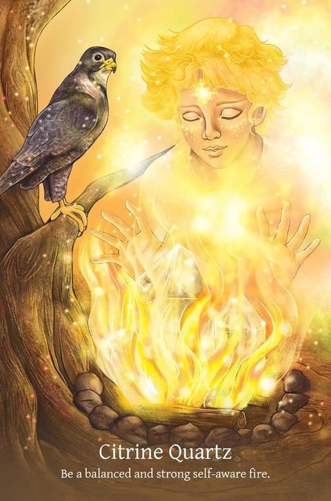 Shamanic Crystals Oracle Cards 45-Card Deck & Guidebook by Blue Angel
