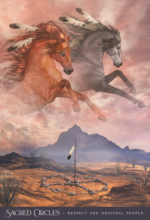 Oracle Of The Sacred Horse Cards Deck And Guidebook Blue Angel