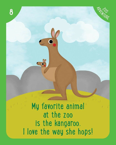 Kids Yoga Adventure Cards Deck Imaginary India Zoo US Games Systems Yka46