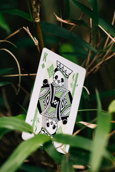 Bicycle Panda Playing Cards Deck Poker Size USPCC Green Limited Edition