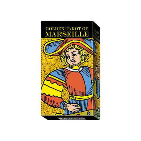 Golden Tarot of Marseille Deck by Lo Scarabeo 78 Cards Gold Foil Edition