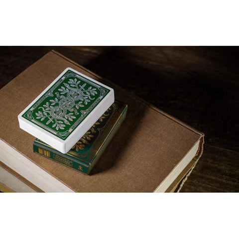 Monarchs Green Playing Cards Deck Theory 11 Magic Games Green & Gold