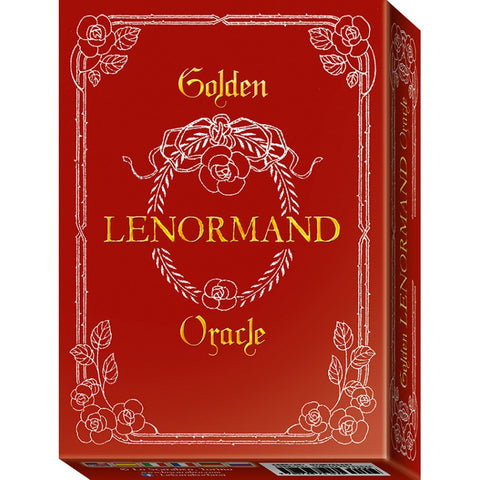 Golden Lenormand Oracle Card Deck Gold Foil 36 Cards Lo Scarabeo