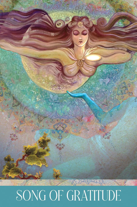 Hafiz Oracle Cards by Rassouli 44-Card Deck Blue Angel Heart Guidance