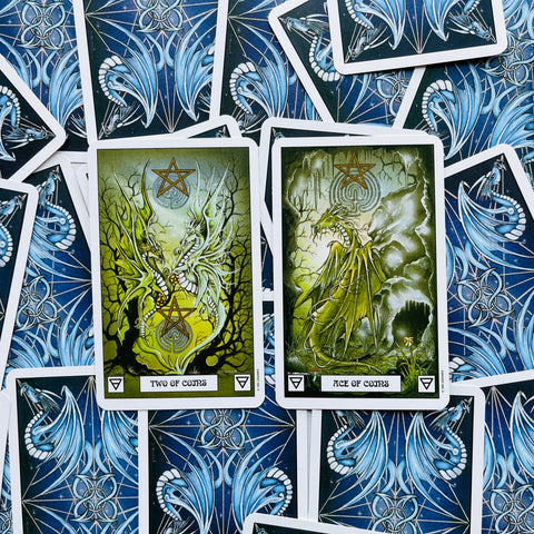 Dragon Tarot Card Deck 78 Cards by Terry Donaldson US Games Systems New
