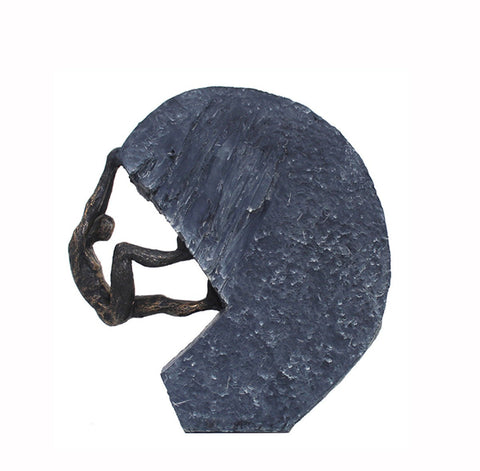 Italian Bronze Resin Inspirational Statue 22cm Desk Decor Italfama