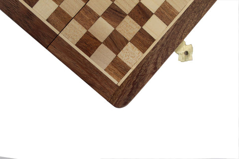 Italfama Magnetic Wooden Travel Chess Set Folding Board 13.5cm Italy