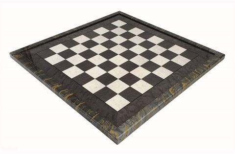 Italfama Luxury Grey Wood Chess Board 54x54cm Framed Made in Italy