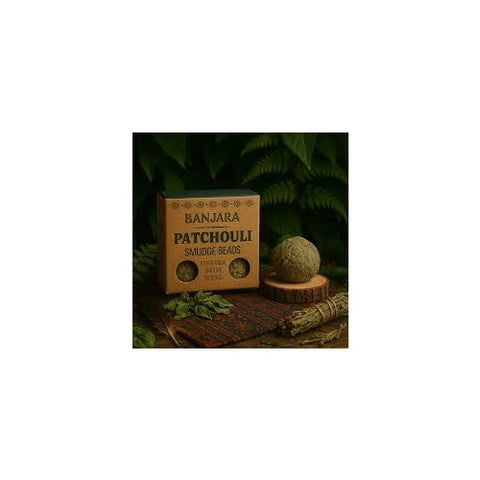 5x Banjara Patchouli Smudge Beads Incense Set with Holder for Cleansing