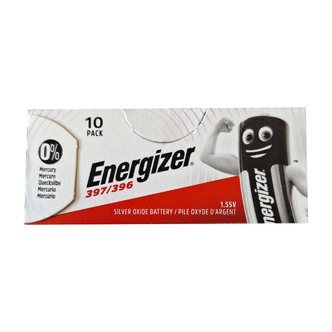 10x Energizer 397 396 SR726SW Silver Oxide Watch Batteries 1.55V AG2