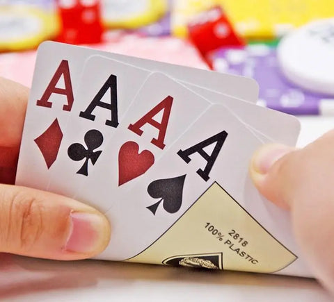 12x Bulk Fournier 2818 Plastic Poker Playing Cards Decks Jumbo Red/Blue