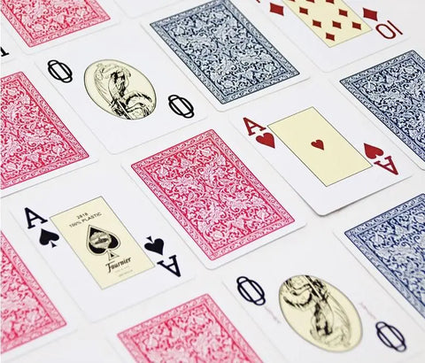 12x Bulk Fournier 2818 Plastic Poker Playing Cards Decks Jumbo Red/Blue