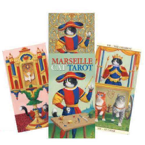 Marseille Cat Tarot Deck 78 Cards by Lo Scarabeo with Guidebook New