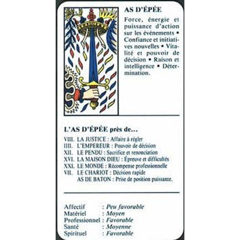 Jeu Taromantic Cards French Edition Grimaud Cartomancie