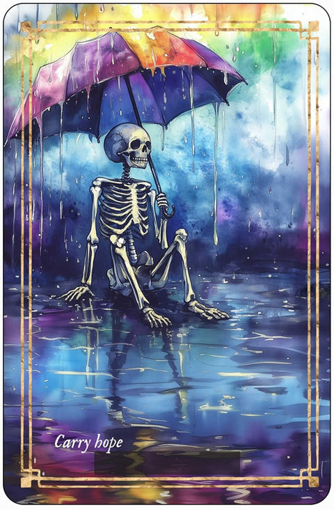 Memento Mori Oracle Deck 36 Daily Affirmation Cards by Red Wheel