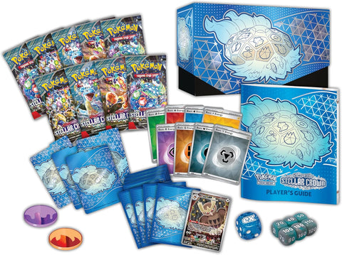 Pokemon TCG Scarlet & Violet Stellar Crown Elite Trainer Box 9 Boosters