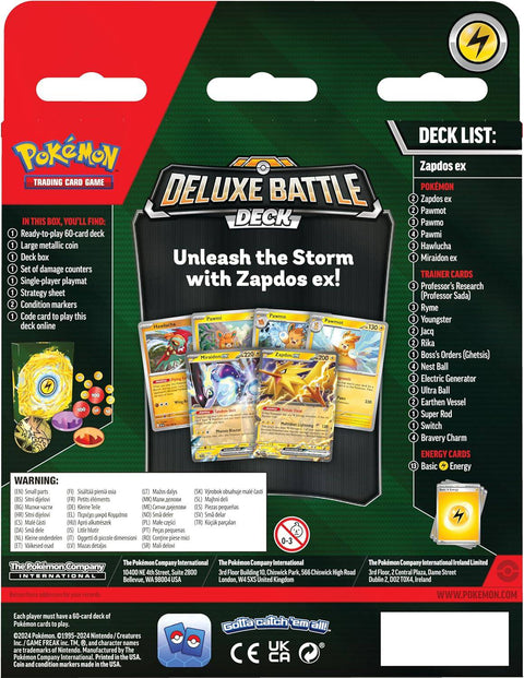 Pokémon Deluxe Battle Deck Zapdos Ex (ENG)
