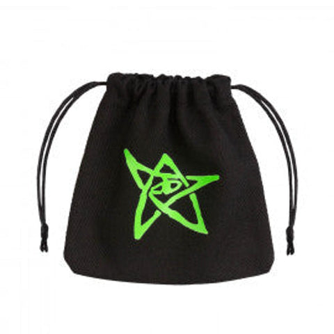 Call of Cthulhu Dice Bag Black Green Cotton RPG Accessory by Q-Workshop