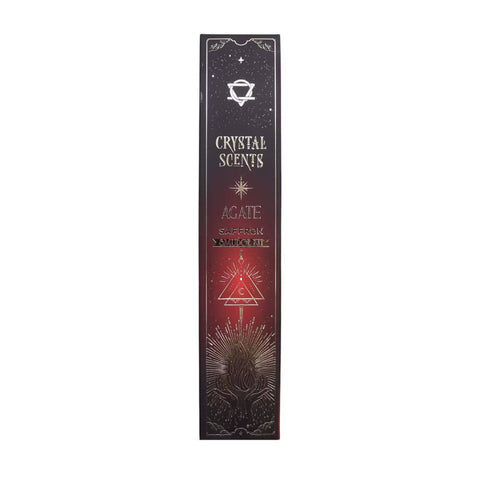 Red Agate Crystal Scents Smudge Incense - Saffron