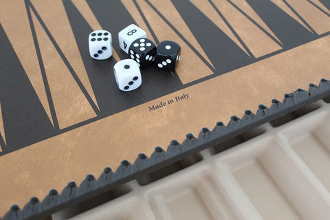 Italfama Faux Leather Chess Set w/ Storage, Checkers & Backgammon, 48x48cm